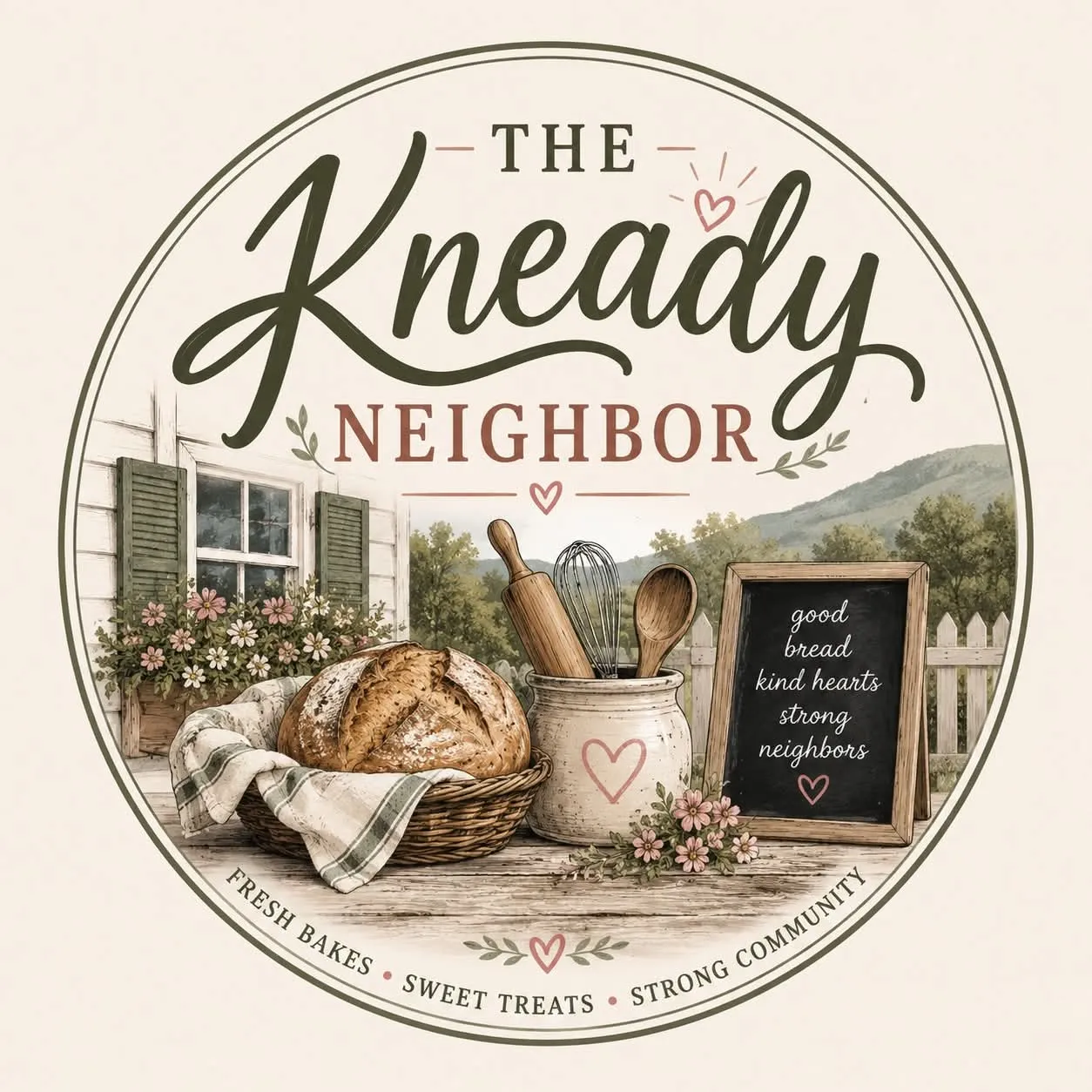 The Kneady Neighbor logo